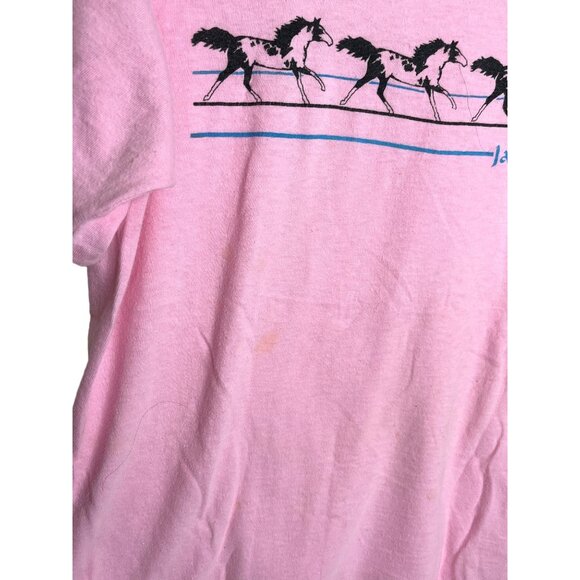Pink Large Jackson Hole Short Sleeve T-Shirt 84i - Picture 5 of 7